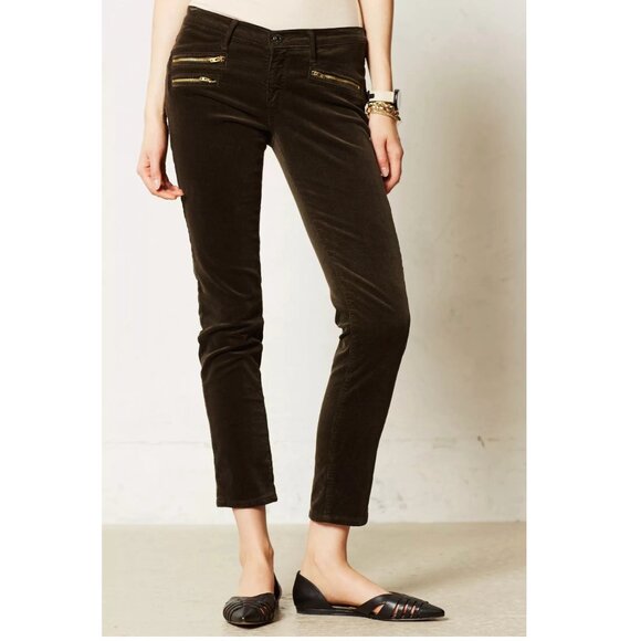 Anthropologie | AG Stevie Ankle Moto Cords Moss - Picture 2 of 16